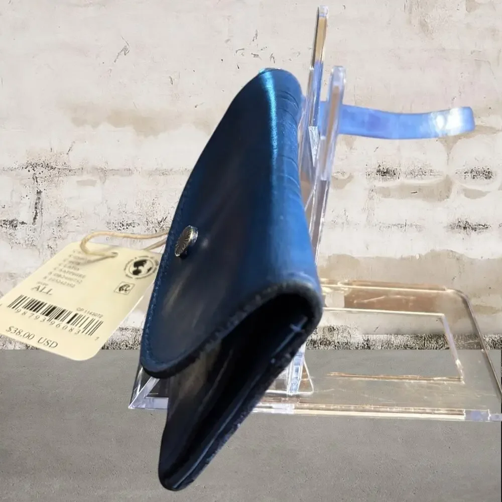 Free People NWT Leather Bag Lanyard in Lapis - Picture 4 of 7